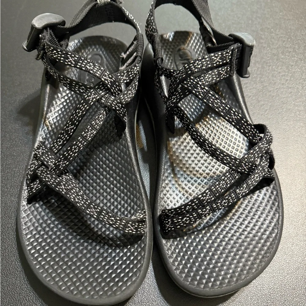 Chaco Kids Black and Gray Strappy Sandals